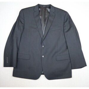 EGARA - MEN'S GRAY STRIPED BLAZER JACKET SPORT COAT - SLIM FIT - SIZE 50R